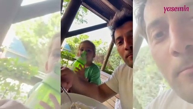 Hande Erçel'in yeğeni Mavi'nin babasıyla olan diyaloğu güldürdü