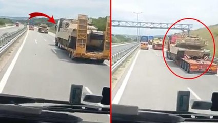 ABD'nin Yunanistan'a silah sevkiyatını Türk tır şoförü görüntüledi: Adiler saldıracaklar herhalde