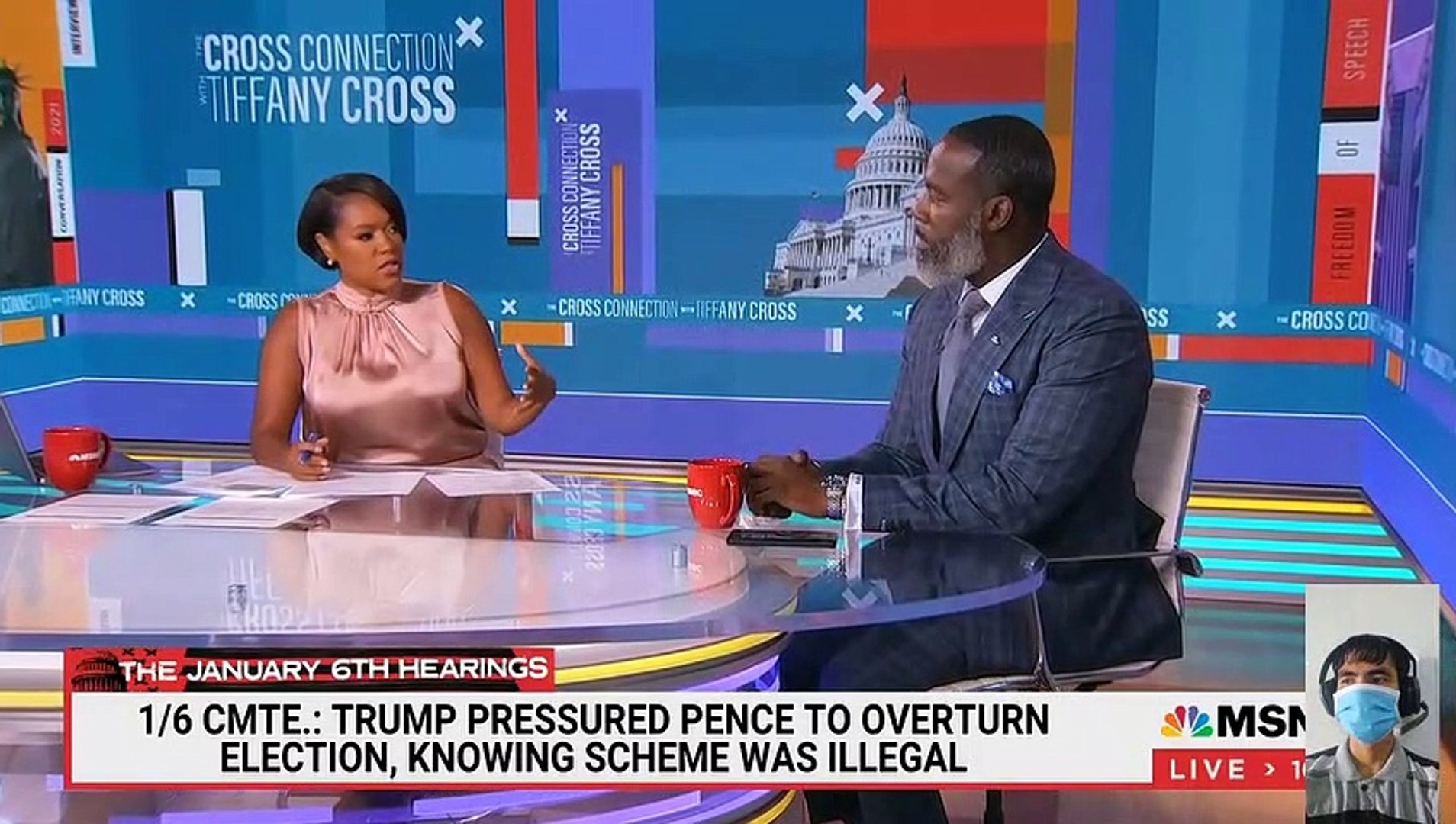 On MSNBC's The Cross Connection, host Tiffany Cross wondered if Ginni  Thomas, wife of Supreme Court Justice Clarence Thomas, was going to get  'perp-walked' for her actions surrounding former President Trump contesting