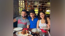 Sara Ali Khan Saif Ali Khan Ibrahim Fathers Day Celebration Video Viral | Boldsky *Entertainment