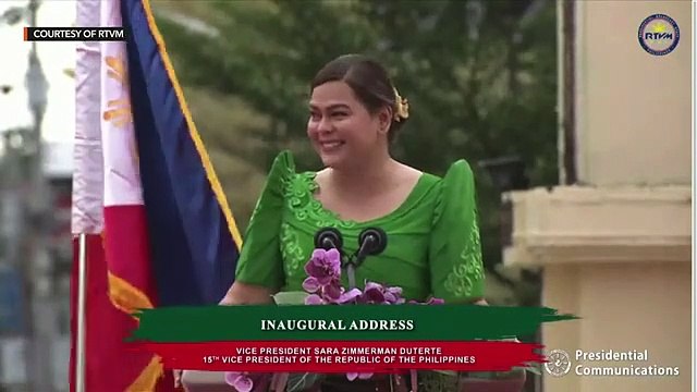 FULL SPEECH: Vice President-elect Sara Duterte during her inauguration