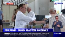 Législatives 2022: Damien Abad vote à Oyonnax dans l'Ain