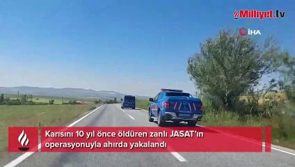 Karısını 10 yıl önce öldüren zanlı ahırda yakalandı