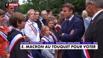 Élections législatives : Emmanuel Macron est arrivé au Touquet pour voter