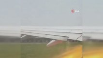 Hindistan’da kanadı alev alan yolcu uçağı acil iniş yaptı