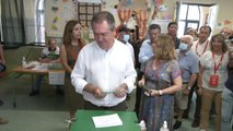 Juan Espadas, el candidato menos madrugador en acudir a votar