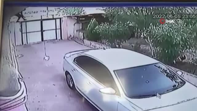 Bir miktar para ve ziynet eşyası çalan hırsız 2'nci kattan böyle atlayıp kaçtı