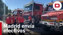 Madrid envía una treintena de efectivos para ayudar en el incendio de Zamora