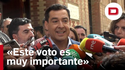 Moreno espera que los andaluces voten «masivamente y en libertad»