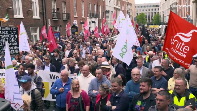Cost of living protests held across Ireland as inflation bites