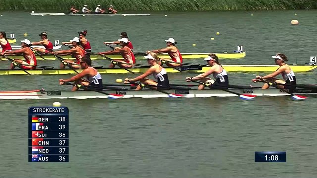 2022 World Rowing Cup II - Poznan, Poland - Women's Quadruple Sculls (W4x) A-final