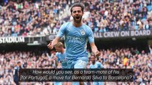 Nani elusive over 'phenomenal' Bernardo Silva future