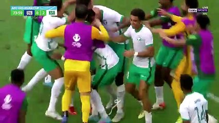 هدف السعودية الأوليمبى ضد أوزبكستان