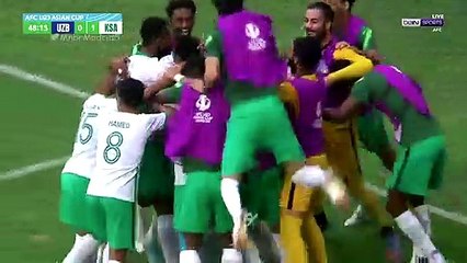 هدف السعودية ضد أوزبكستان