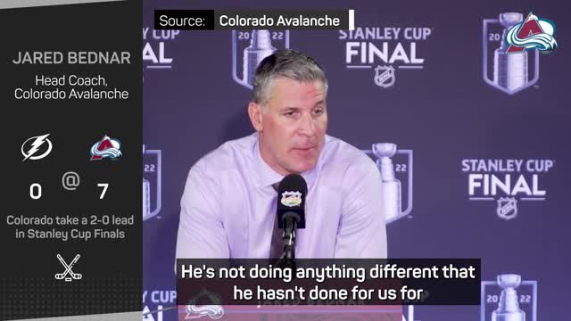 Bednar lauds ‘relentless’ Nichushkin