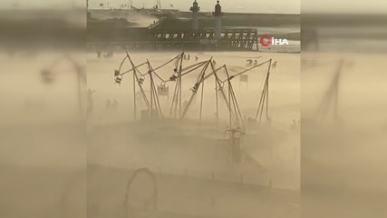 Dehşet anları kamerada Hava sıcaklığı birkaç dakikada 15 derece düştü, ölü ve yaralılar var