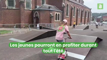 Un skatepark éphémère à Amay