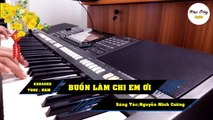 Karaoke Nhạc Sống Buồn Làm Chi Em Ơi Cha Cha Cha - Nguyễn Minh Cường - Tone Nam - EDM Bến Tre