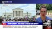 Droit à l'avortement révoqué aux États-Unis: des centaines de manifestants rassemblés devant la Cour suprême