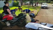 Motociclista fica ferido após se envolver em colisão com carro no Bairro Periolo