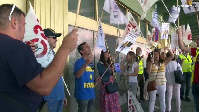 Los trabajadores del transporte por tren y avión en Europa están al límite y piden mejoras