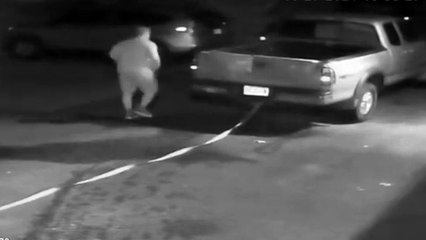 Towing Fail Captured on Security Cam