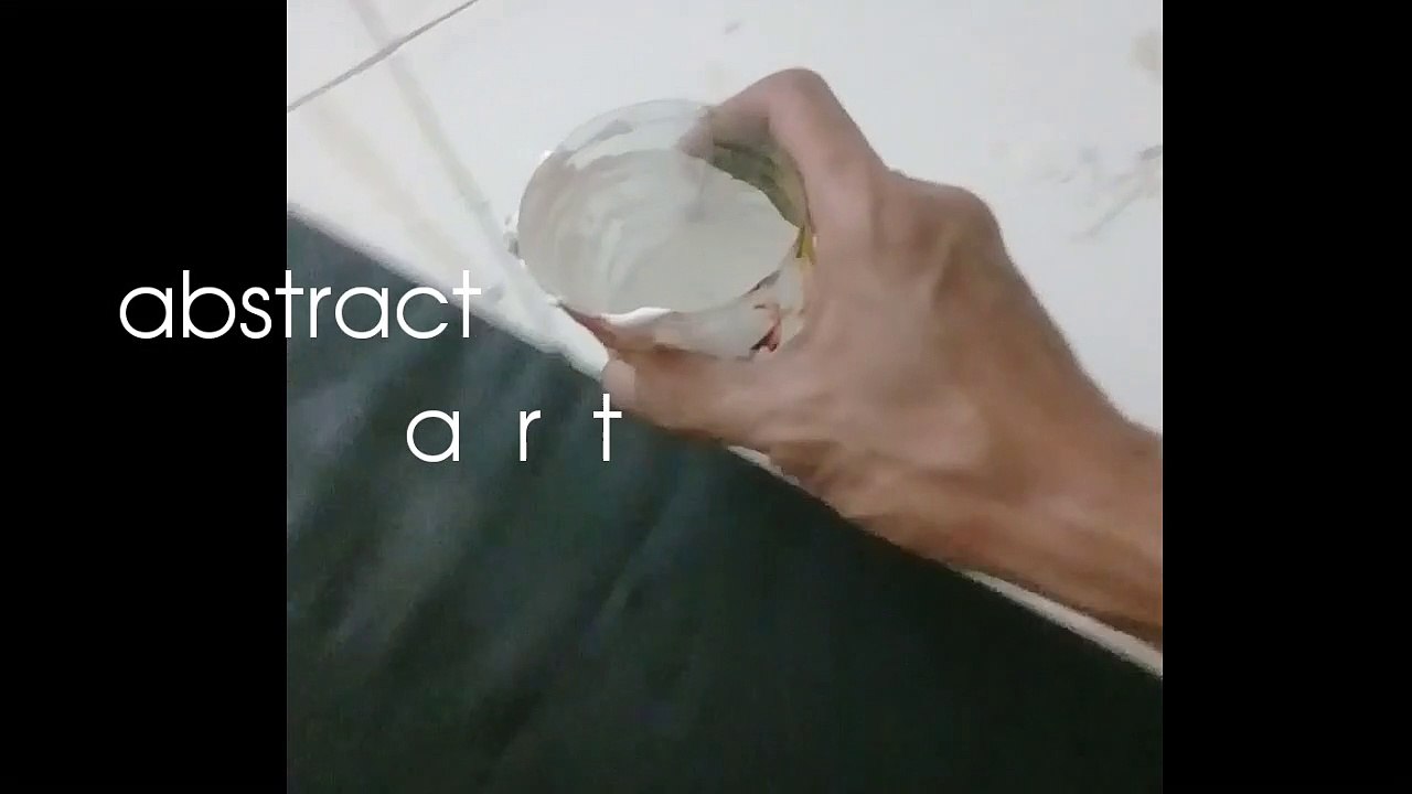 art work on studio | abstract art painting |