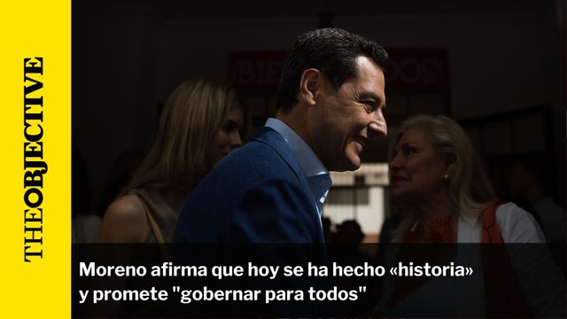 Moreno afirma que hoy se ha hecho historia y promete gobernar para todos
