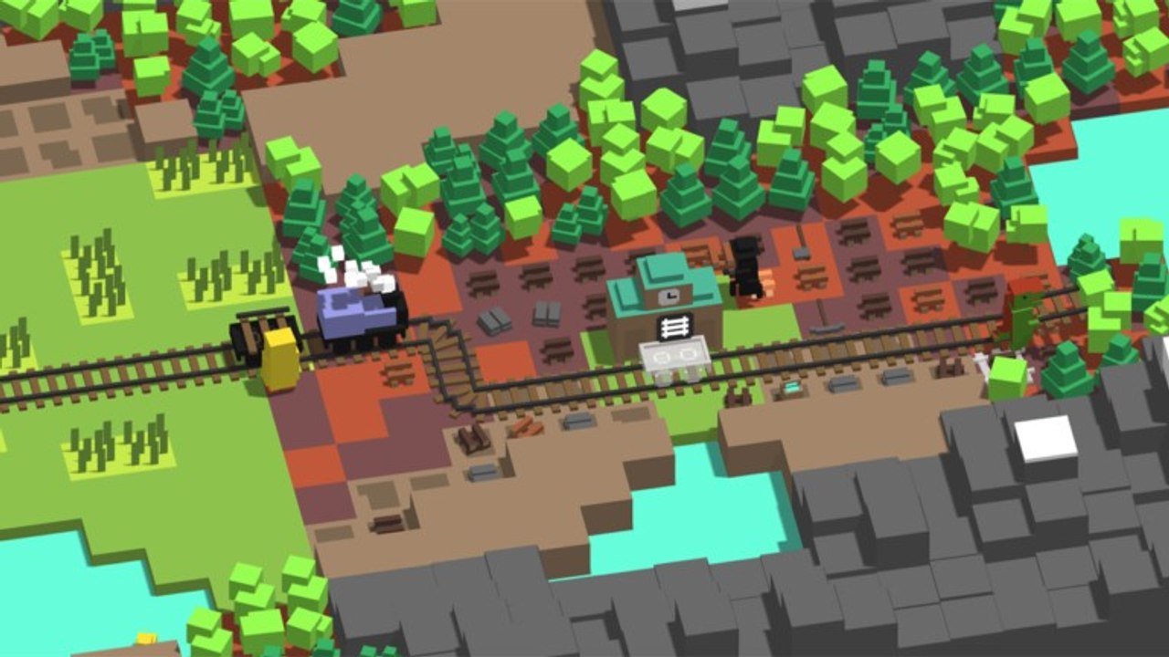 Unrailed! im Teaser-Trailer - Prozedurale Bahnstrecken & Koop-Chaos