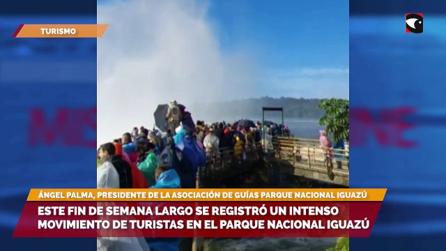 Este fin de semana largo se registró un intenso movimiento de turistas en el parque nacional Iguazú