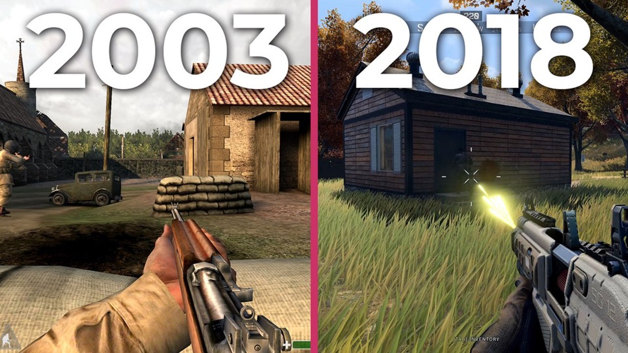 Die evolution von call of duty - alle spiele von 2003 bis 2018 im video