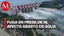 Macro fuga en acueducto de presa El Cuchillo afectará a 6 municipios