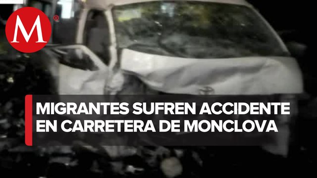 Accidente en carretera a Monclova, deja 2 muertos y 8 lesionados; eran migrantes