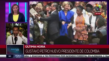 Ciudadanos en Bucaramanga celebran victoria del Pacto Histórico