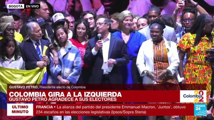 Gustavo Petro: "El cambio significa que llegó el Gobierno de la esperanza"