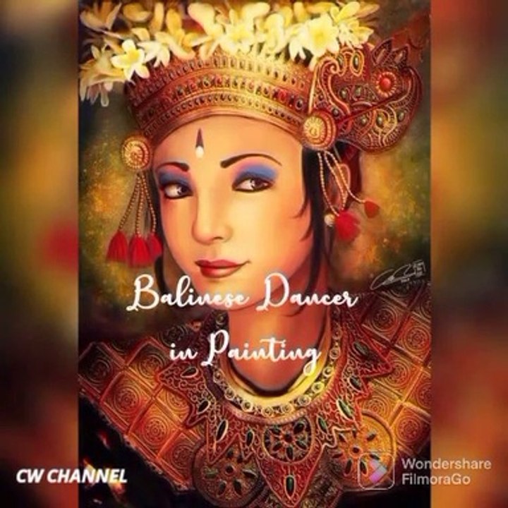BALINESE DANCER IN PAINTING