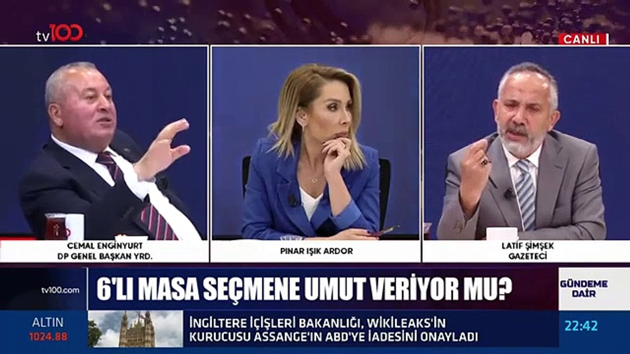 Cemal Enginyurt ile Latif Şimşek canlı yayında birbirine girdi!
