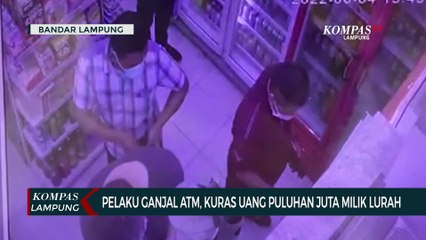 Pelaku Ganjal ATM, Kuras Uang Puluhan Juta Milik Lurah