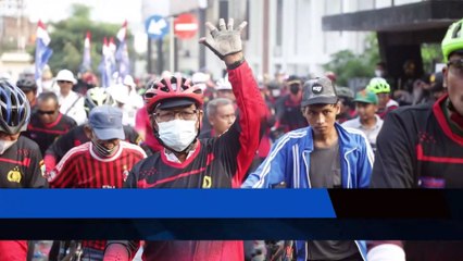 Ribuan Warga Semarang Meriahkan Sepeda Santai yang Diselenggarakan Polda Jateng