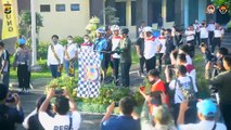 Polda Lampung Gelar Fun Bike Bersama TNI dan Insan Media
