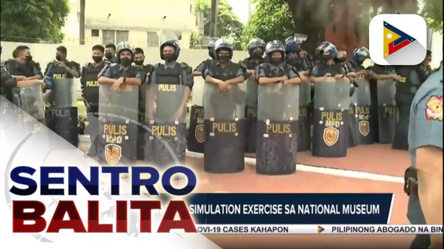 MPD, nagsagawa ng simulation exercise sa National Museum bilang paghahanda sa inagurasyon ni Pres.-elect Marcos Jr.