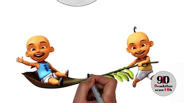 Belajar Mengenal Warna ( bahasa inggris ) bersama upin & ipin