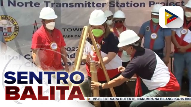 Groundbreaking ng itatayong transmitter station project ng PTV sa Tagum, Davao del Norte, isinagawa