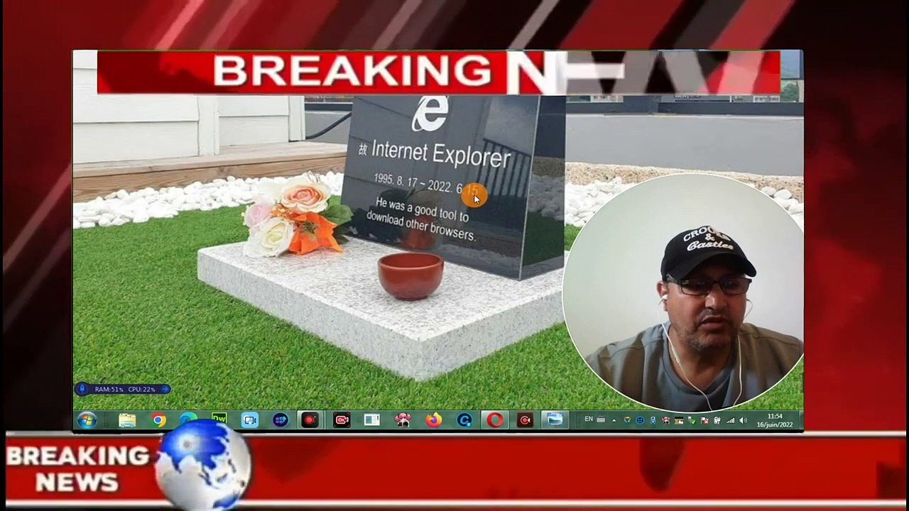 FIN INTERNET EXPLORER (17 08 1995 A 15 06 06 2022 ) NAVIGATEUR NATIF DE MICROSOFT