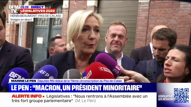 Marine Le Pen: Nous demanderons une vice-présidence de l'Assemblée nationale et la présidence de la Commission des finances