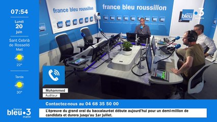20/06/2022 - La matinale de France Bleu Roussillon