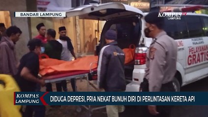 Diduga Depresi, Pria Nekat Tabrakkan Diri ke Kereta Api