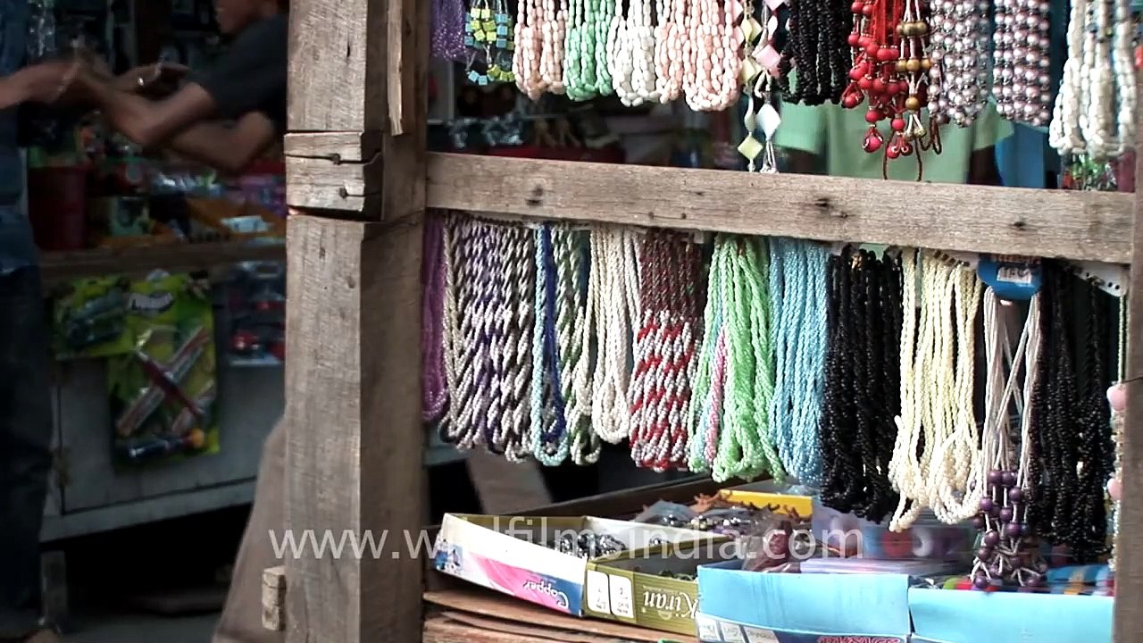 A shop with bead ornaments & herbal products - Kodaikanal