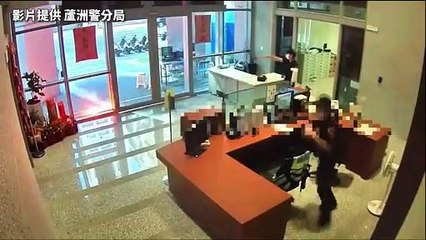 蘆洲警分局門口遭丟信號彈 24歲男遭逮辯「想吃牢飯」