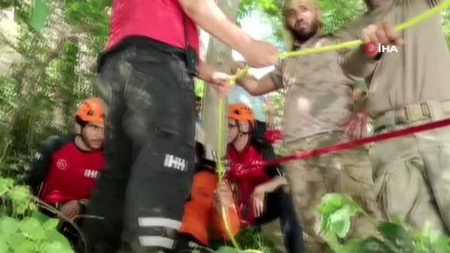 Çayda akıntıya kapılan sağlıkçıyı arama çalışmaları 10'uncu gününde
